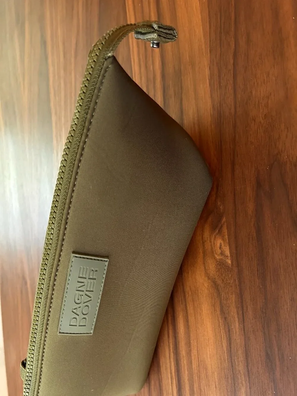 Dagne Dover Hunter Olive Neoprene Toiletry Bag